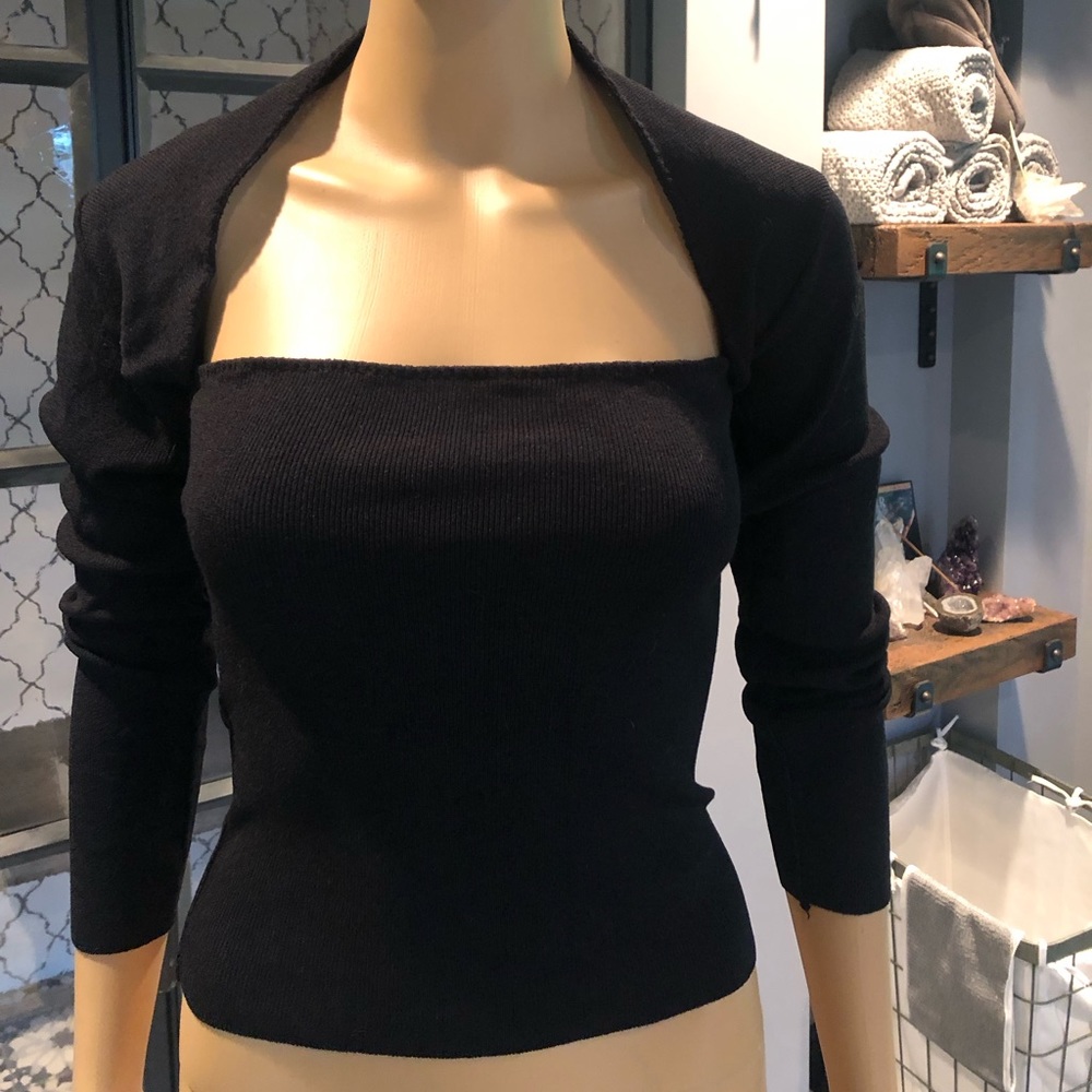 Vintage Monica Bianco Milano tube top and shrug set.